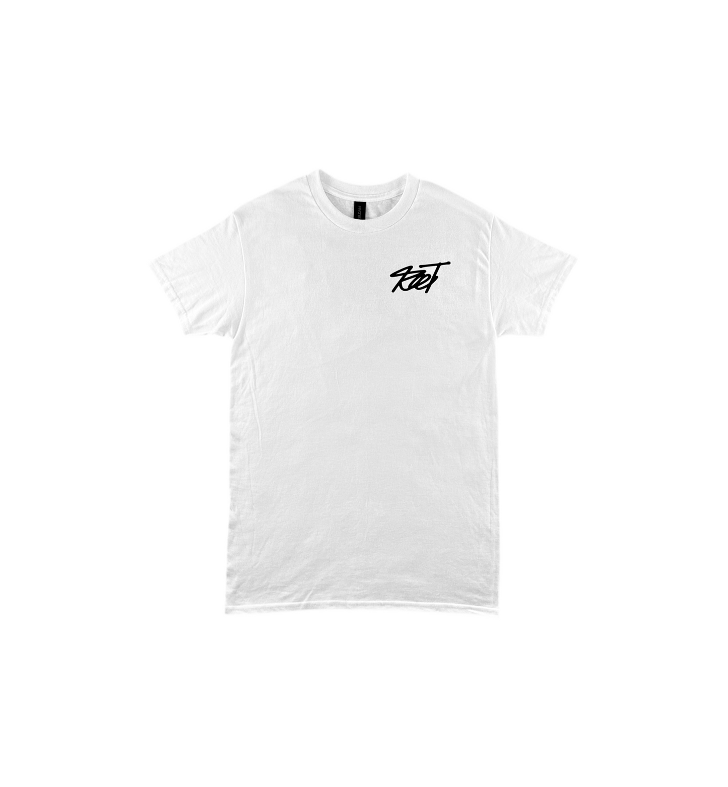 RootMoto T-shirt - White (Cursive Style)