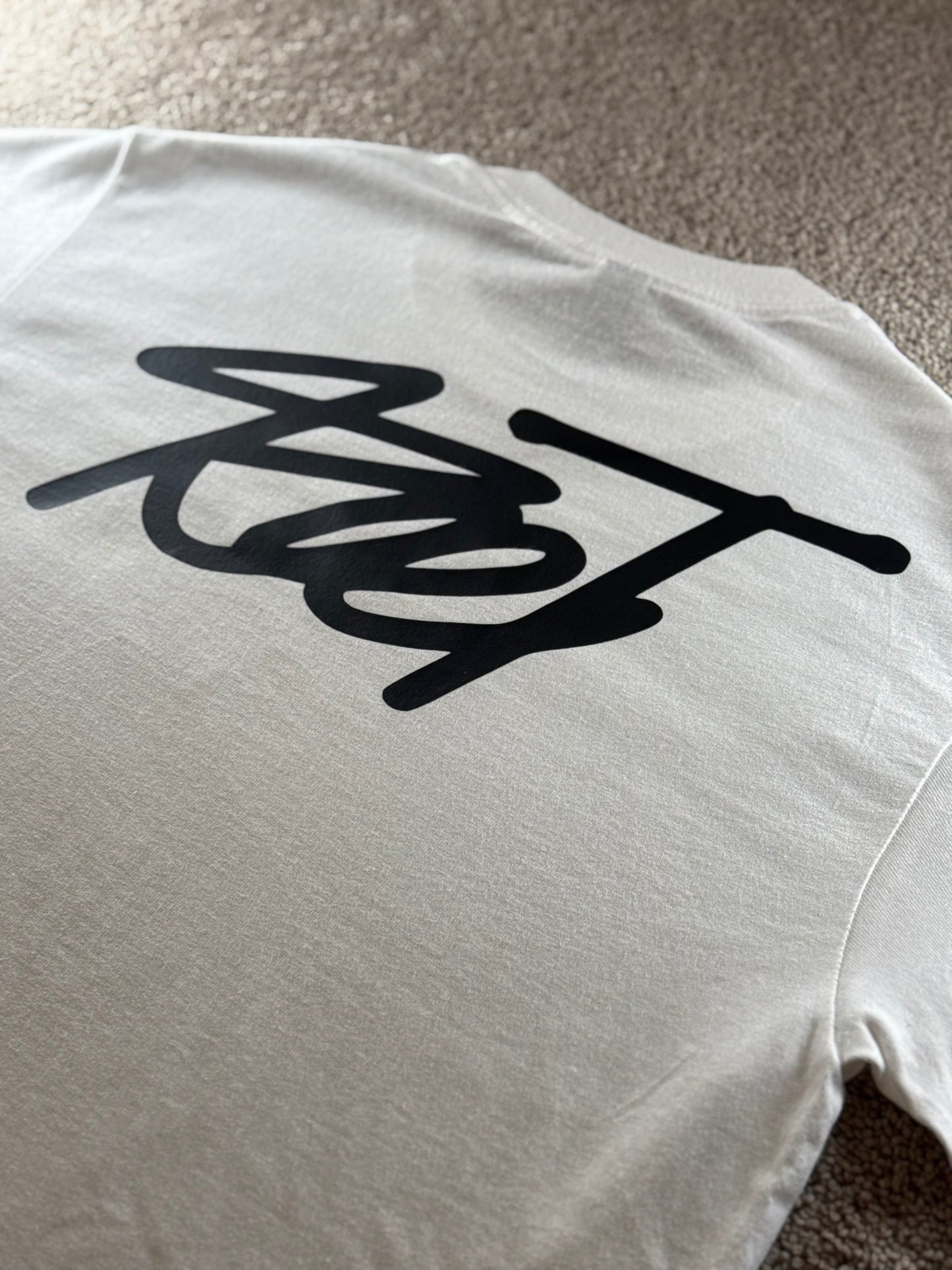 RootMoto T-shirt - White (Cursive Style)