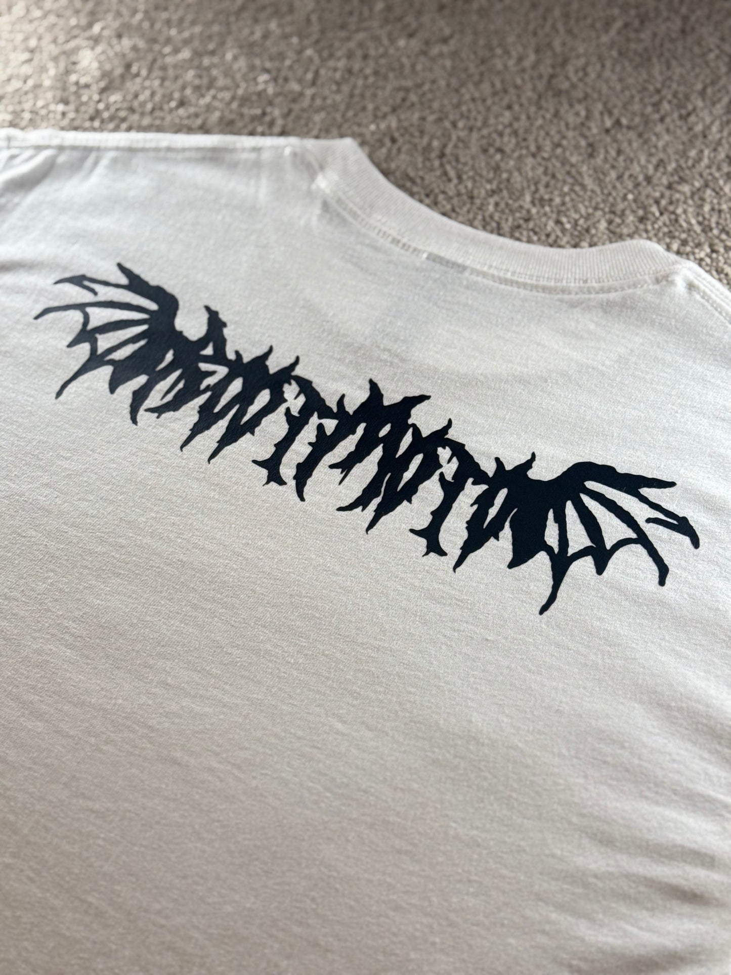 RootMoto T-shirt - White (Nightmare Graffiti)