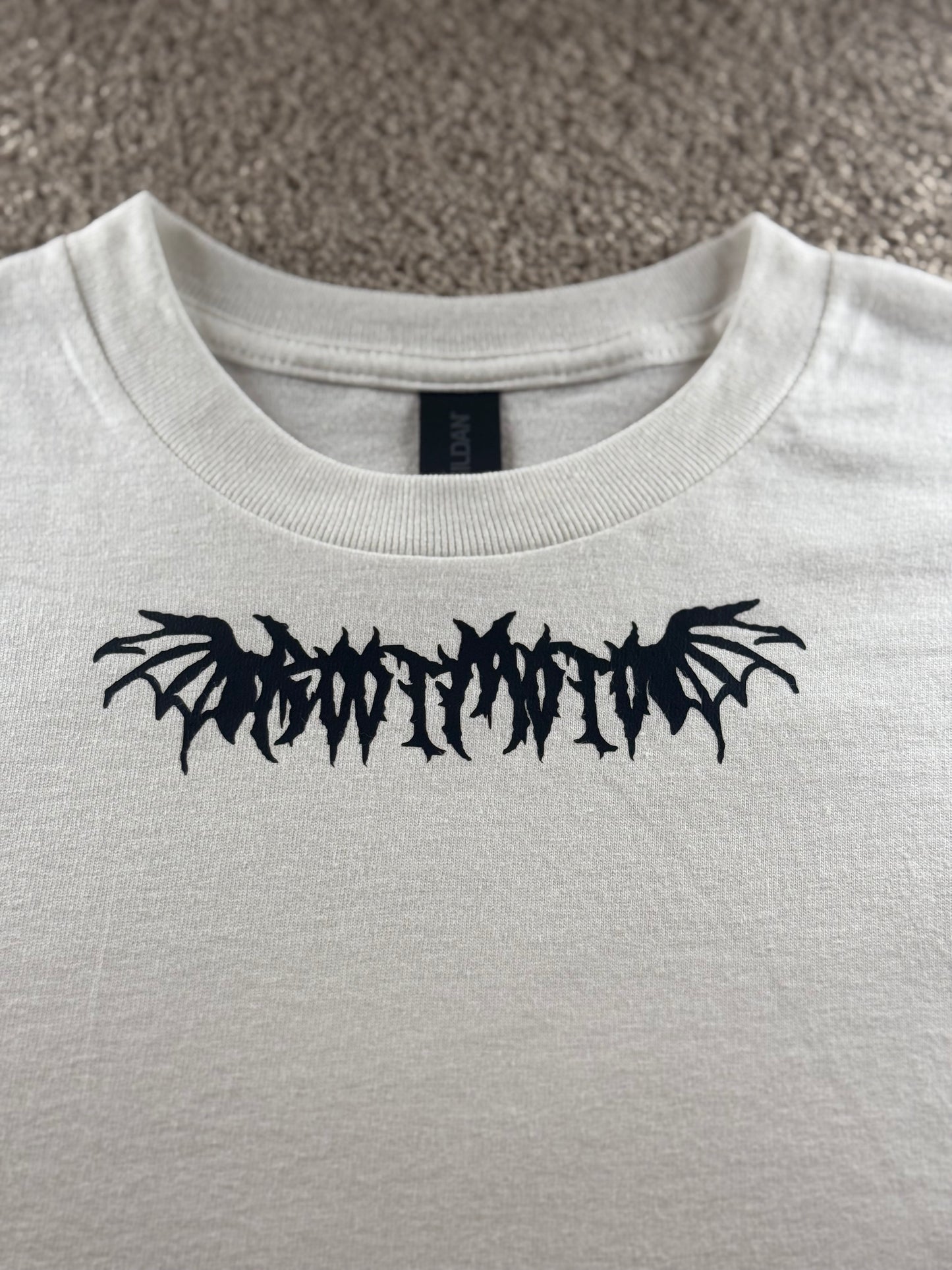 RootMoto T-shirt - White (Nightmare Graffiti)