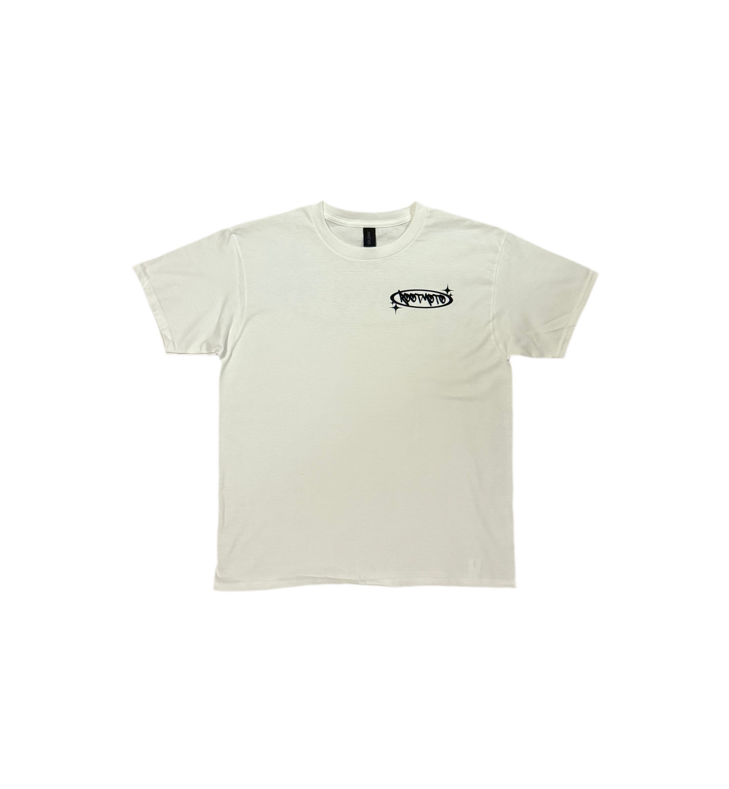 RootMoto T-shirt - White (Urban galaxy)