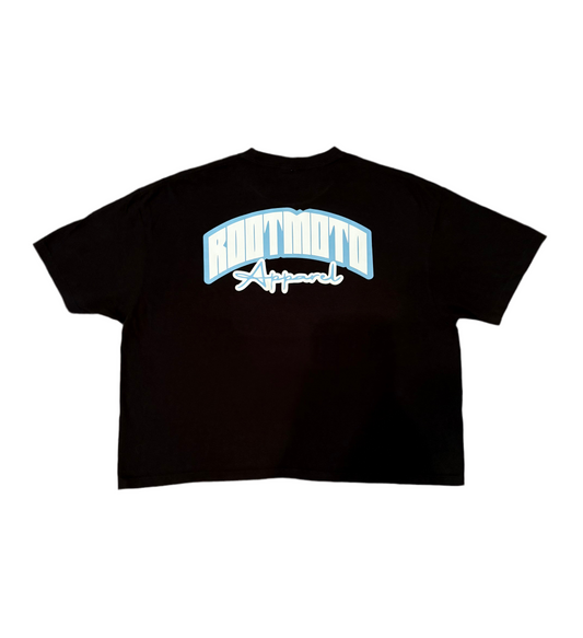 RootMoto Boxy Tee - Black